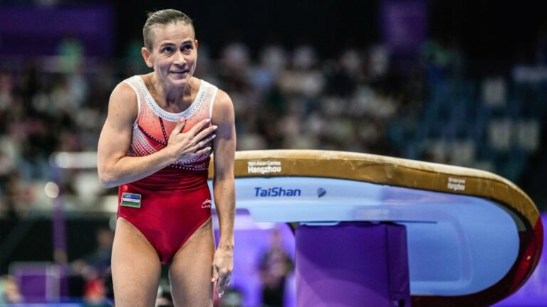 Gymnastics legend Oksana Chusovitina to miss first Olympics since 1992 – NBC10 Philadelphia