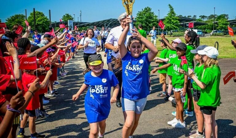 EN IMAGES. Les enfants du Mans ont célébré les Jeux olympiques . Sport