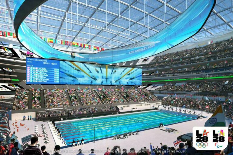LA 2028 propose d'organiser la natation au cœur du SoFi Stadium – Sport & Société