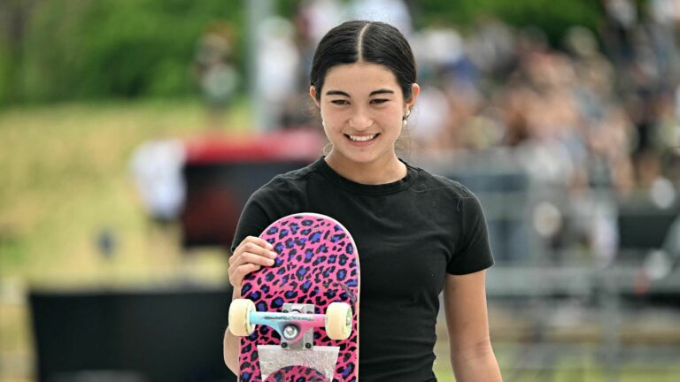 Paris 2024: 14-year-old Australian Alisa Trew wins Olympic Games skateboarding qualifier